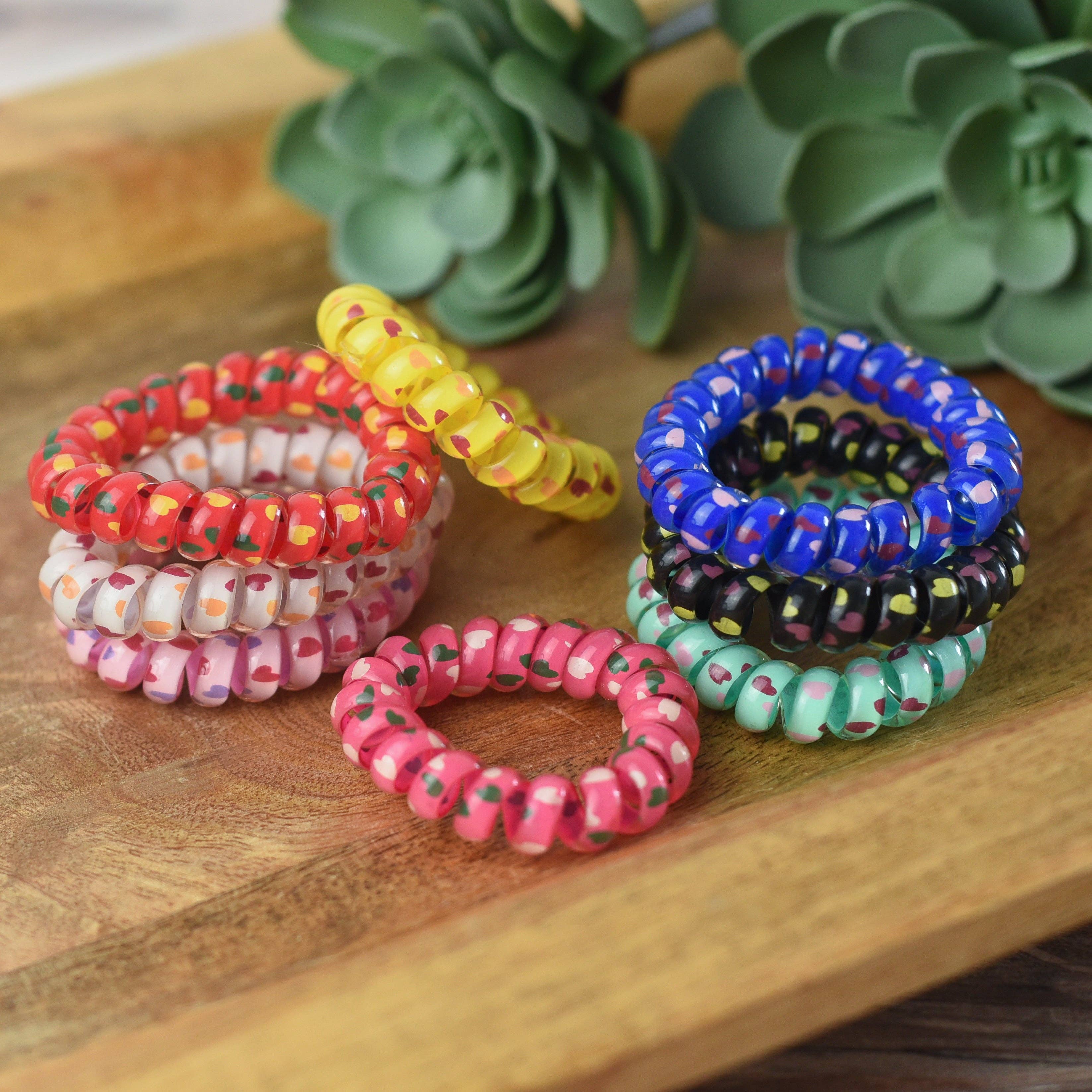 Large Lauren Lane Confetti Heart Hair Coils