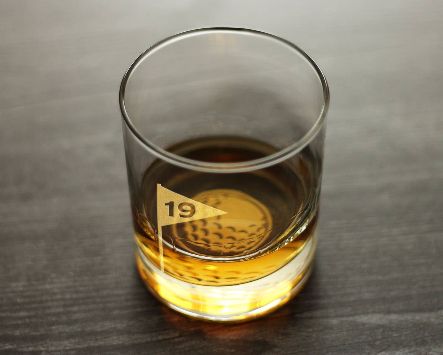 19th Hole Golf Ball Whiskey Rocks Glass