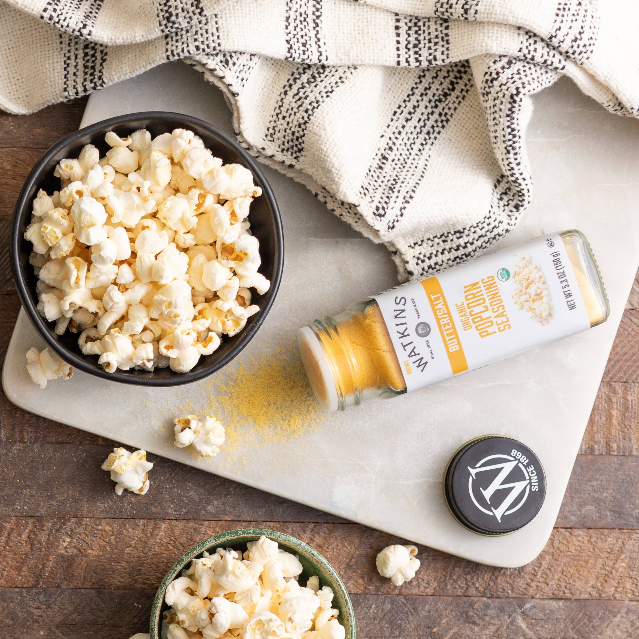 Organic Butter/Salt Popcorn Seasoning, 5.3 oz