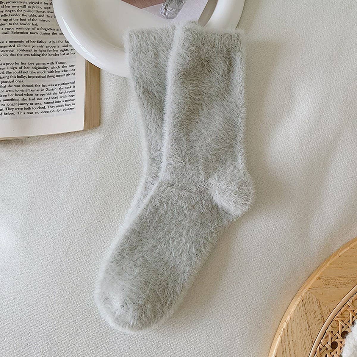 Super Cozy Gray Socks
