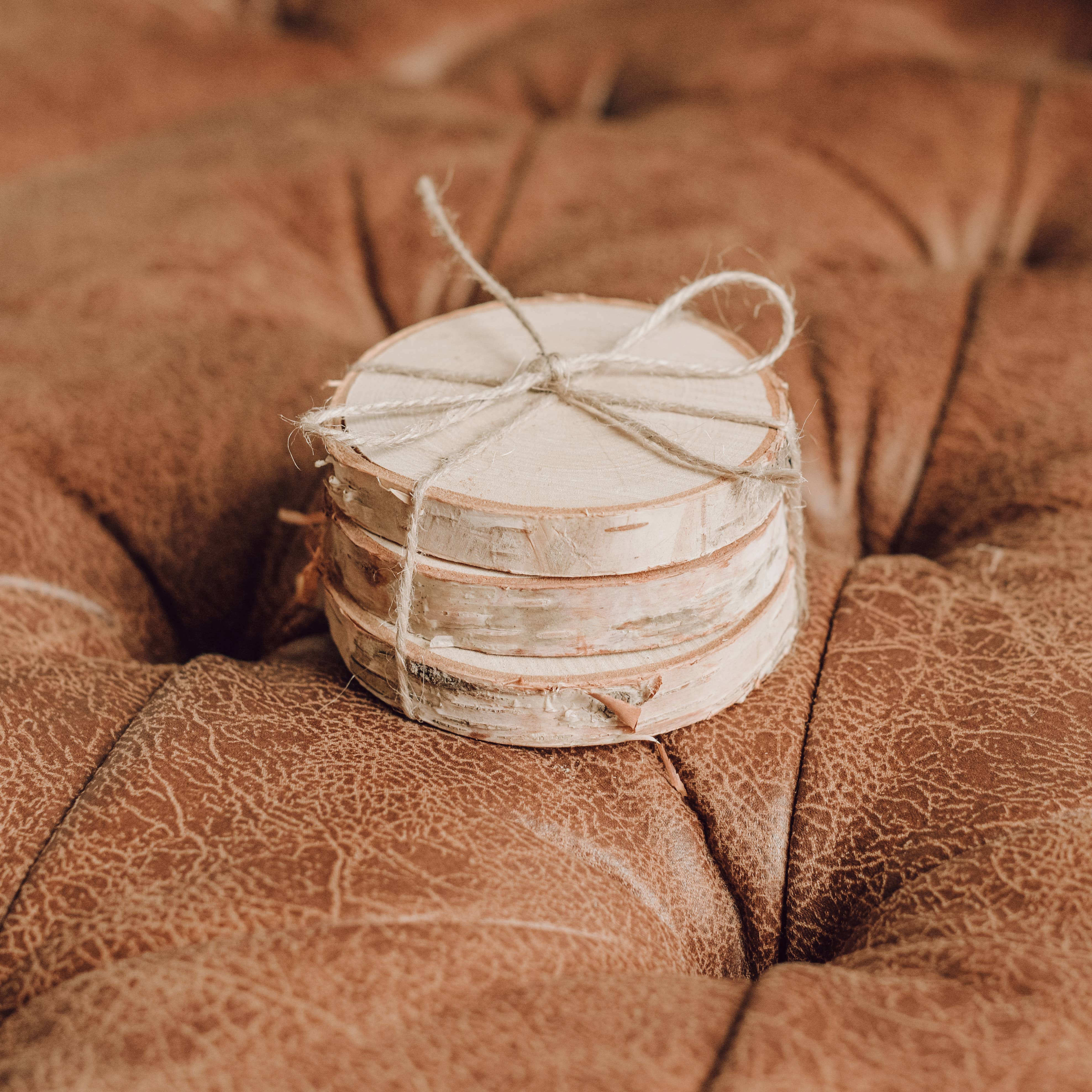 Birch Coaster Set