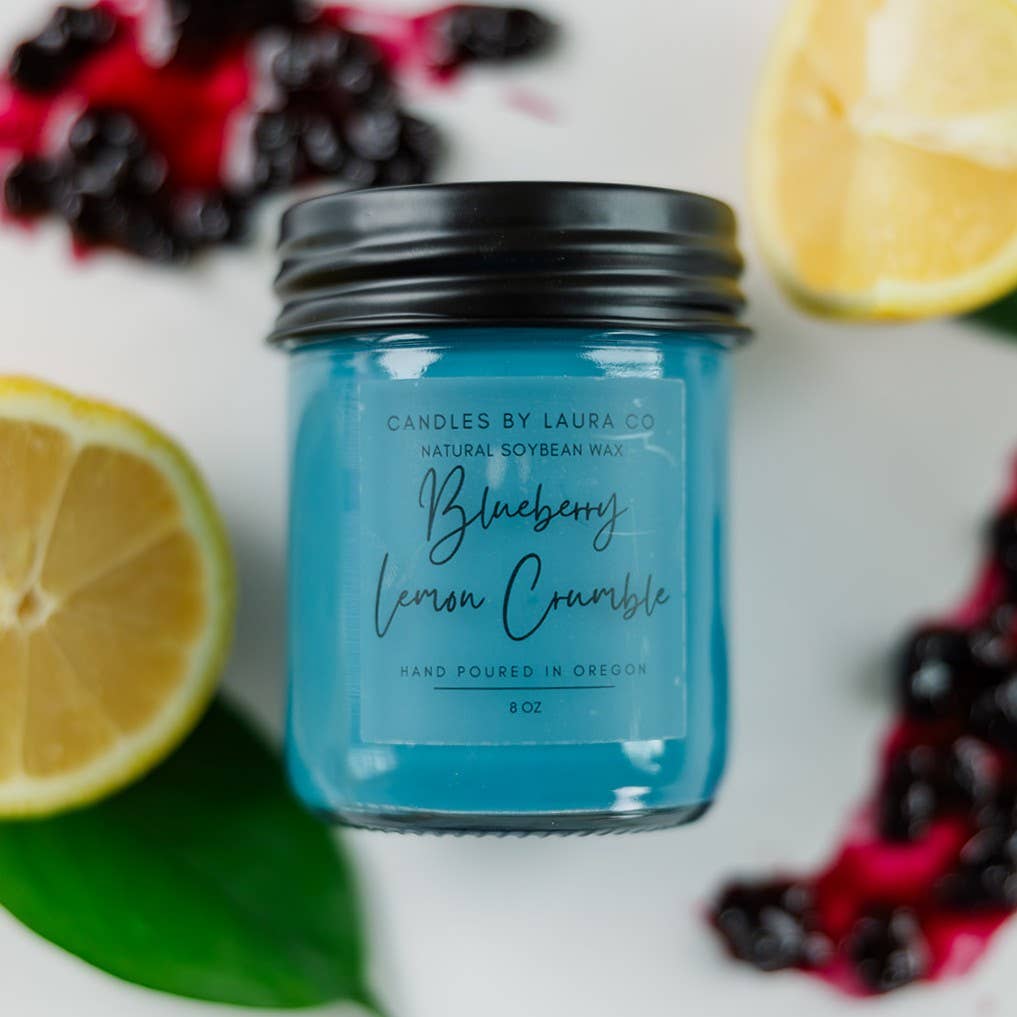 Blueberry Lemon Crumble Soy Jar Candle