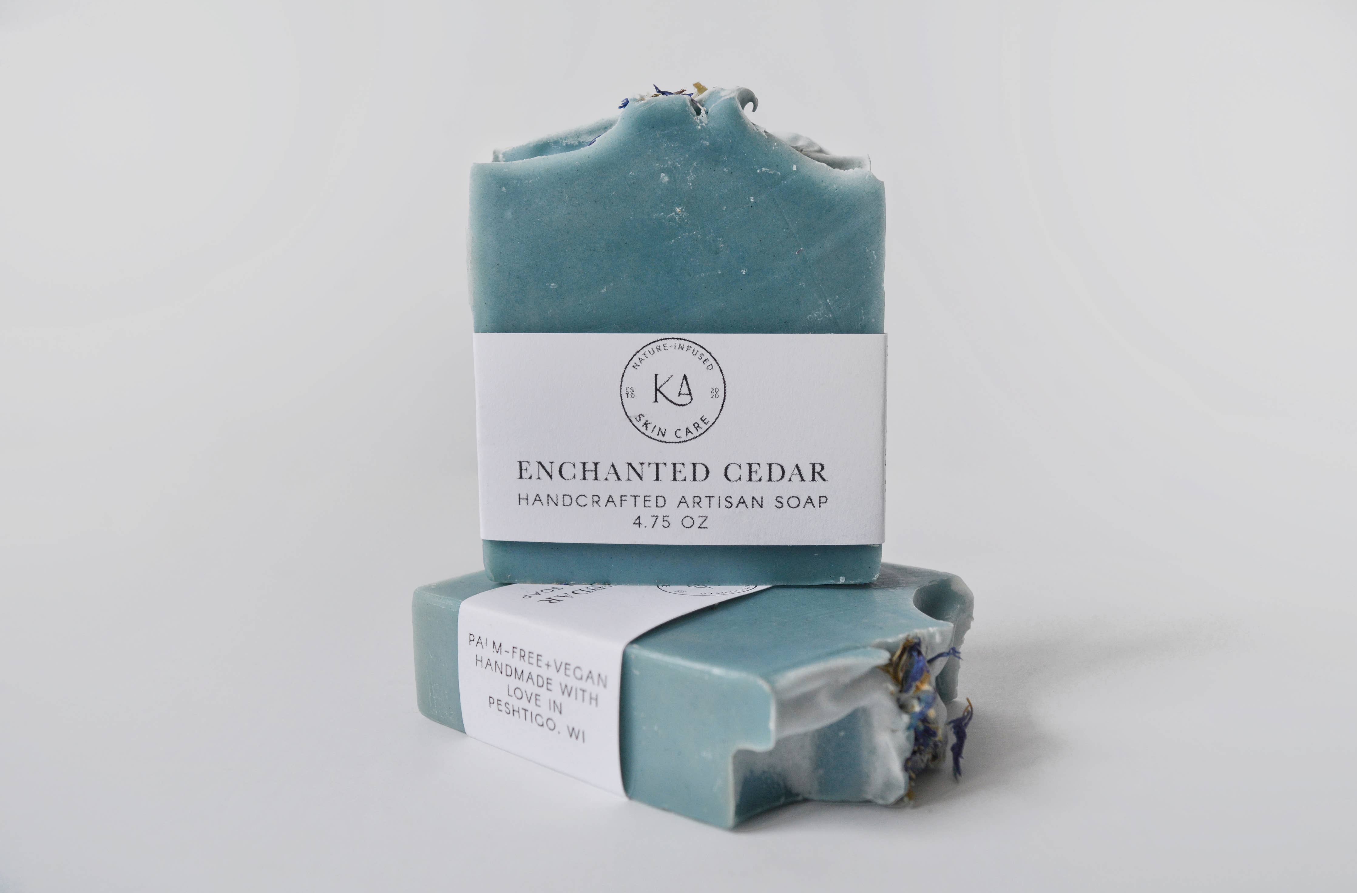 Artisan Soap Bar - Enchanted Cedarwood - Unisex cold process