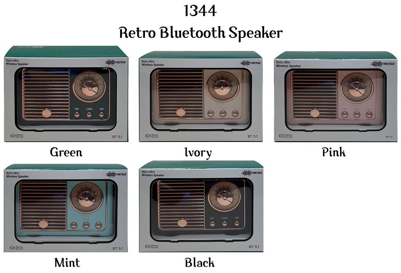 Vintage Bluetooth Speaker - Black