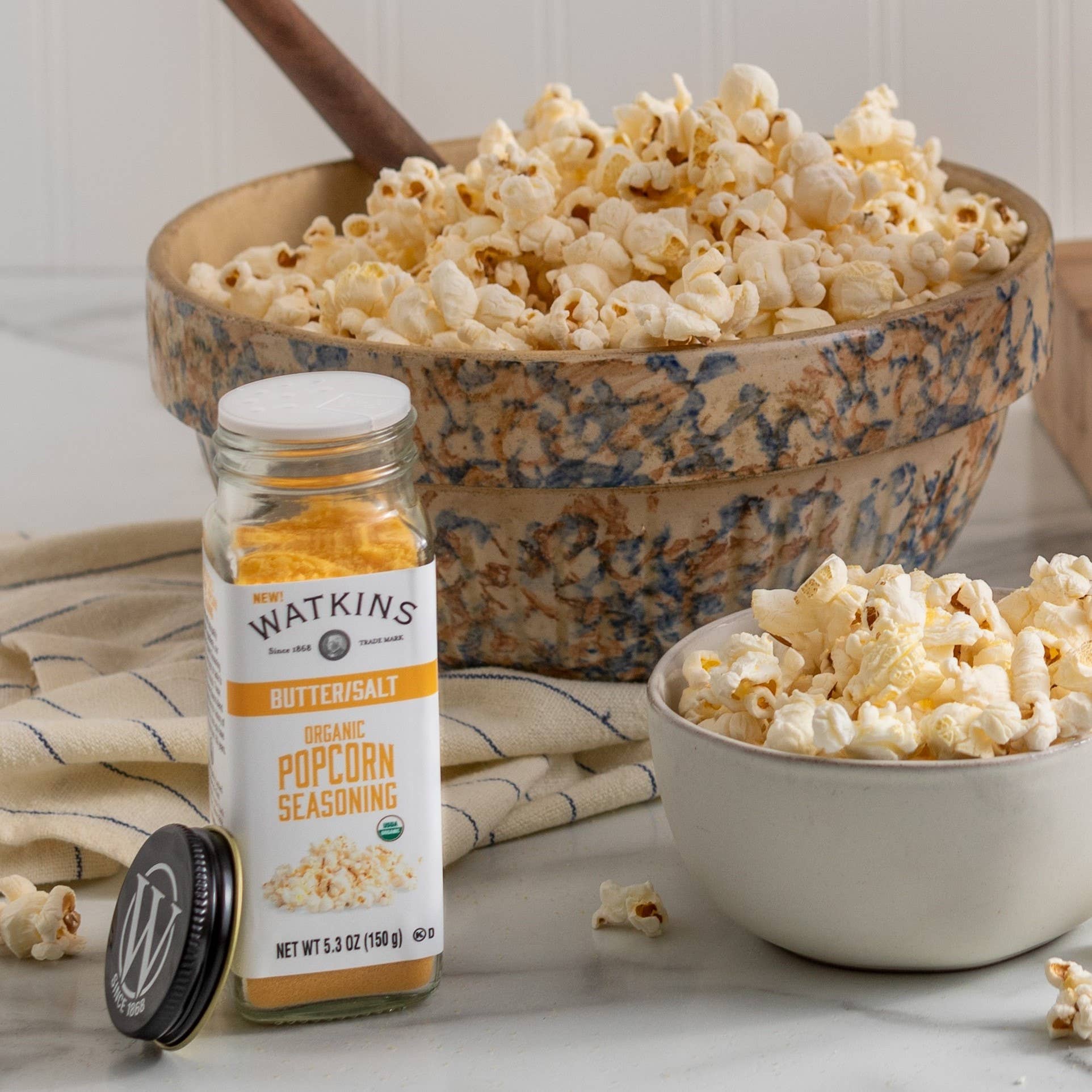 Organic Butter/Salt Popcorn Seasoning, 5.3 oz