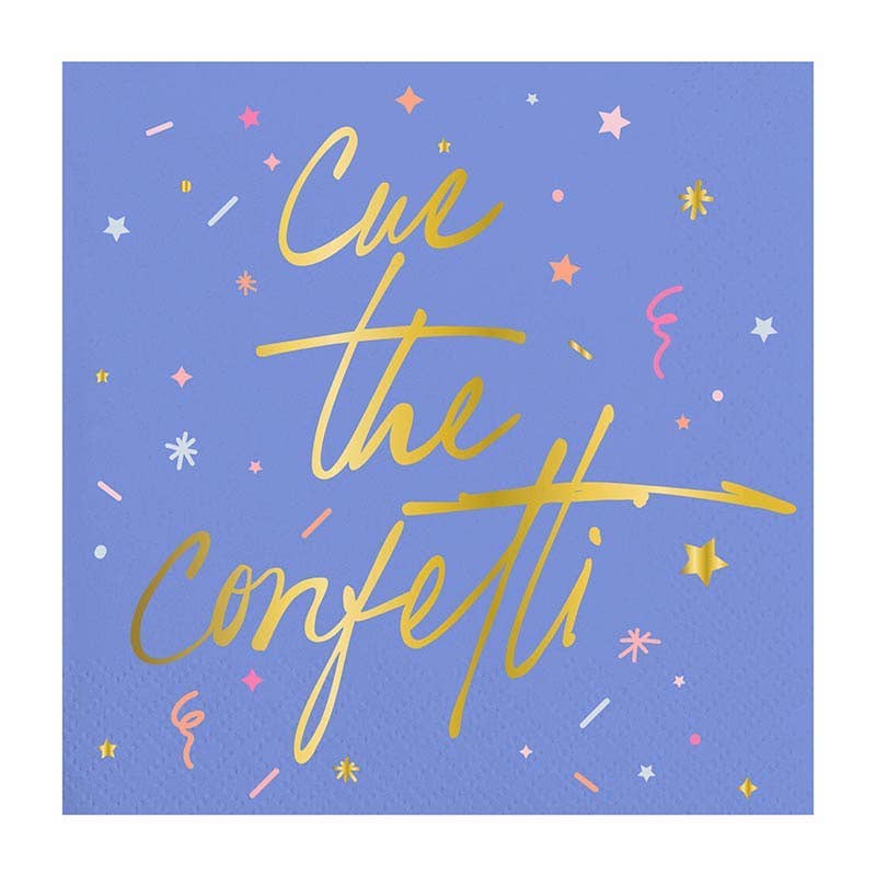 Cue The Confetti Foil Napkins