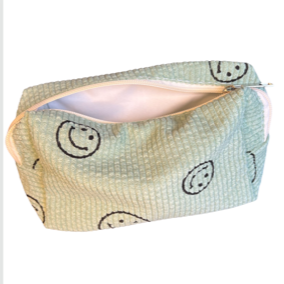 Corduroy Smiley Toiletry Bag