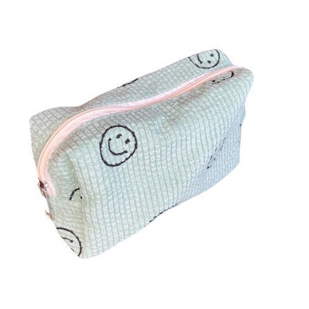 Corduroy Smiley Toiletry Bag