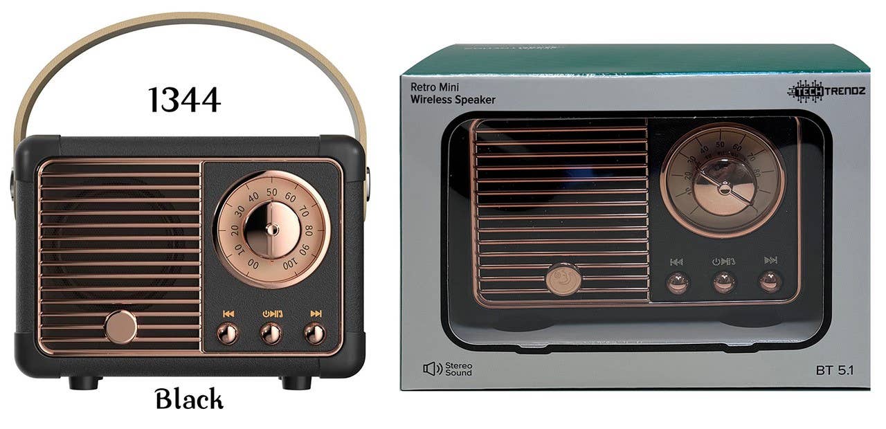 Vintage Bluetooth Speaker - Black