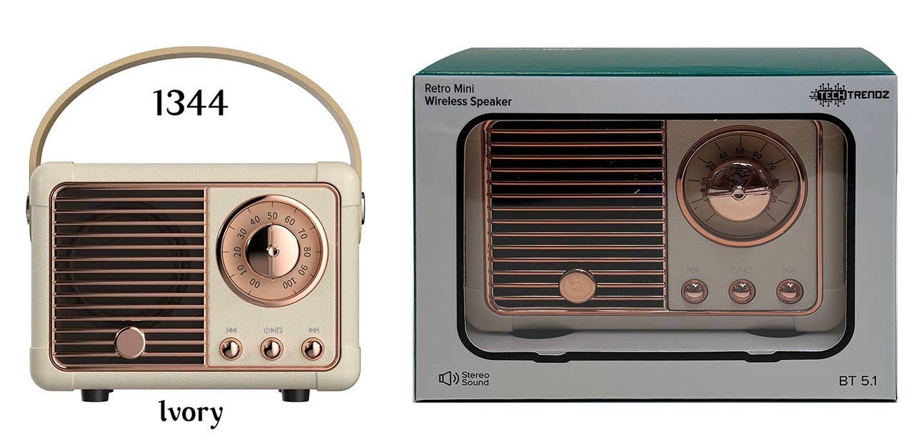 Vintage Bluetooth Speaker - Black