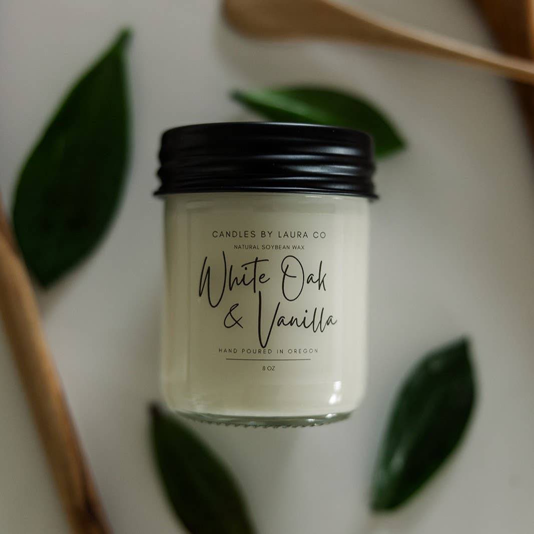 White Oak and Vanilla Soy Jar Candle