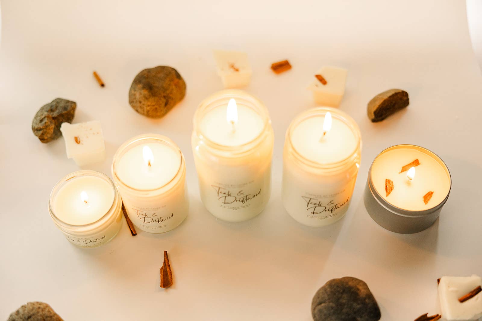 Teak & Driftwood Soy Jar Candle