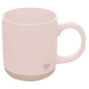 Heart Pink Stoneware Coffee Mug
