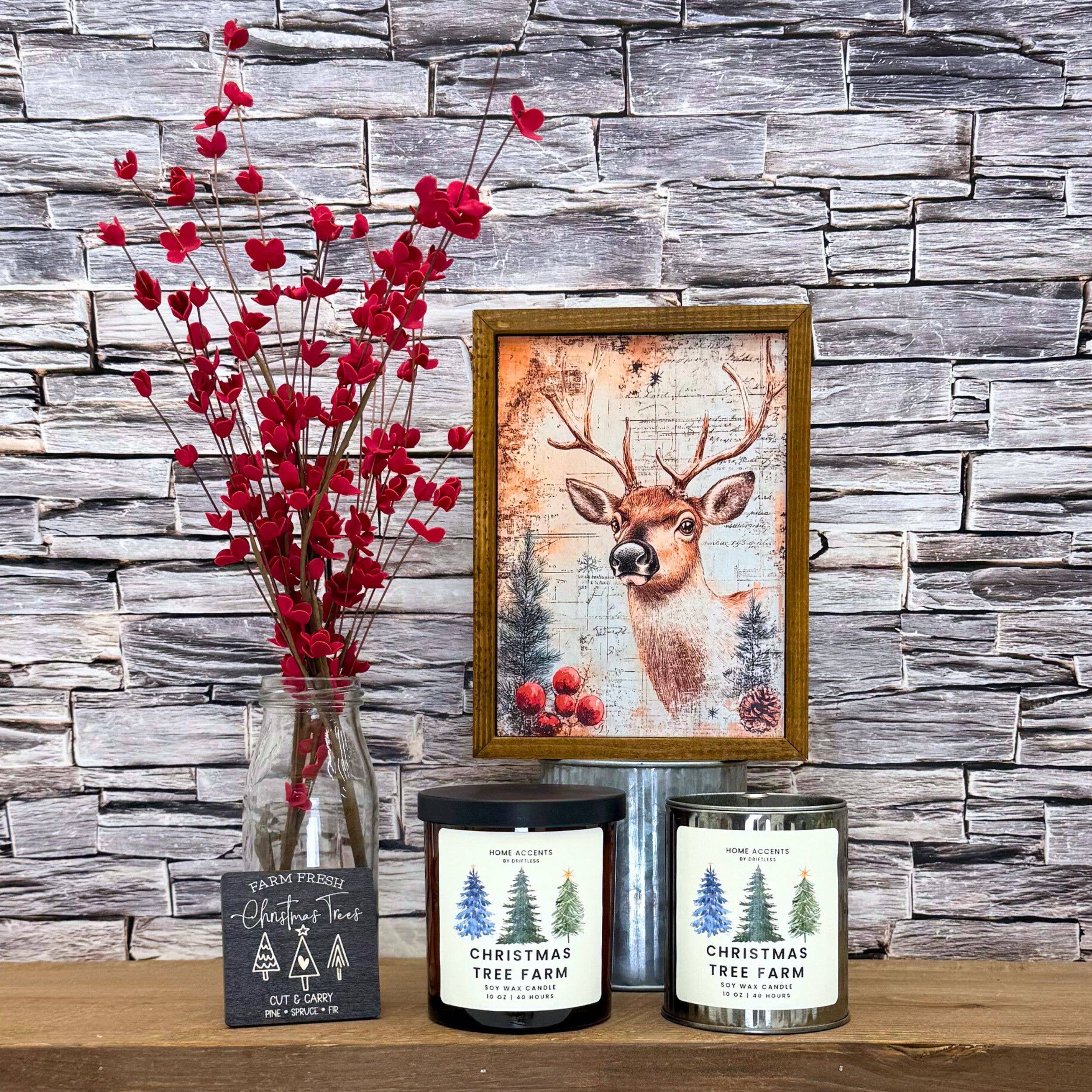 Christmas Tree Farm Rustic Wholesale Candles - Holiday Decor