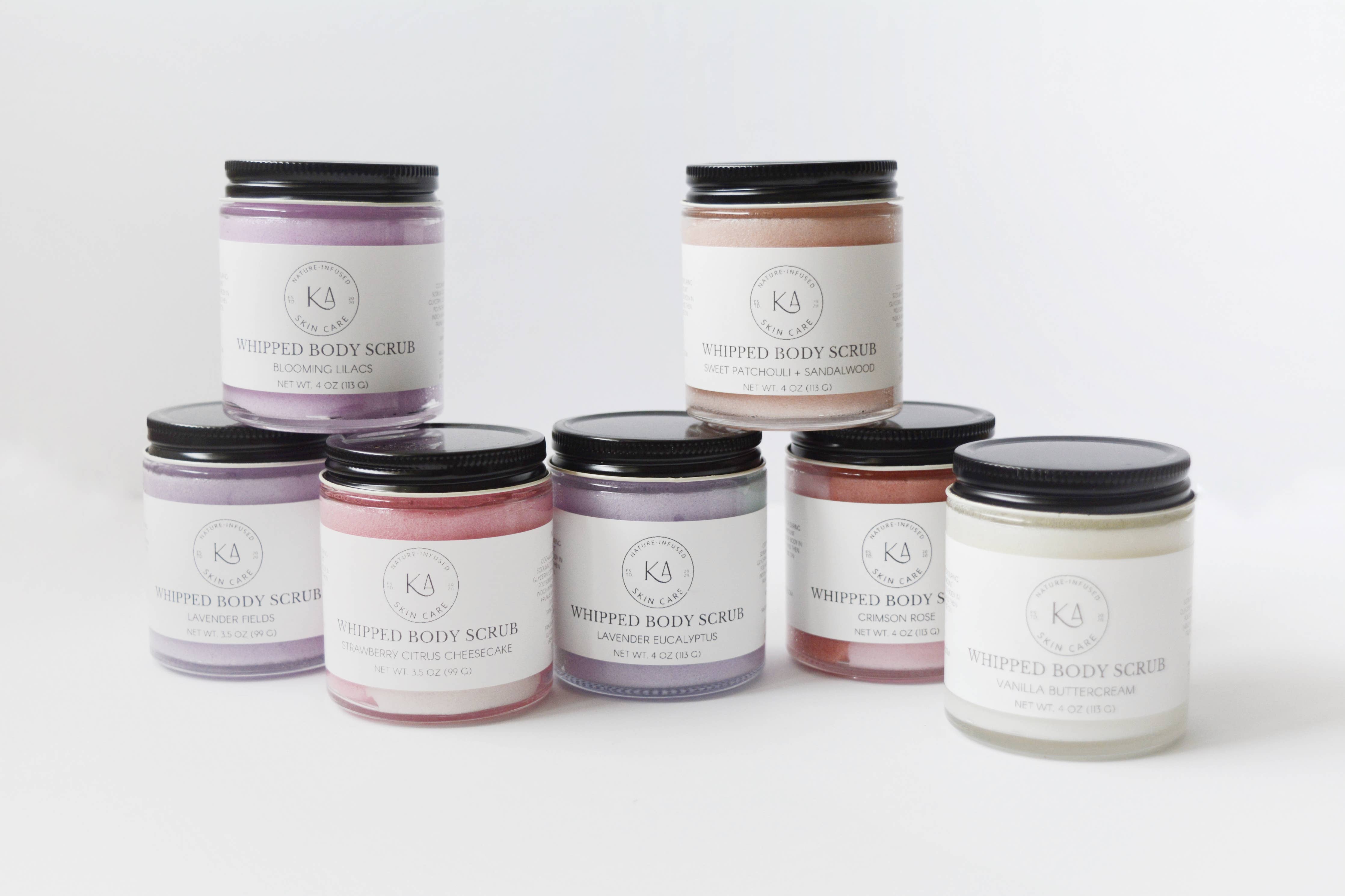 Foaming Sugar Whipped Body Scrubs (4oz)