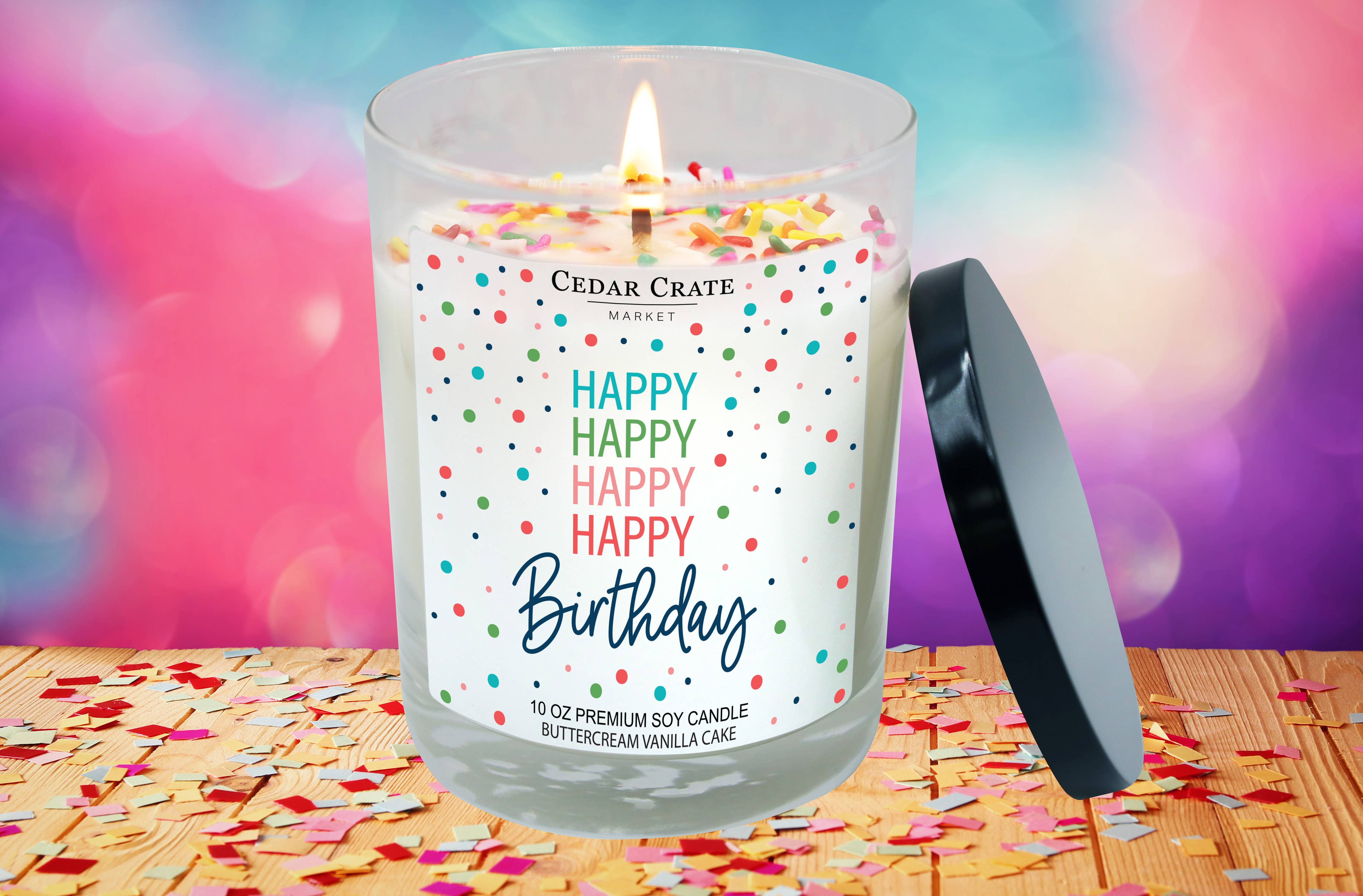 Happy Happy Happy Happy Birthday | 100% Soy Candle