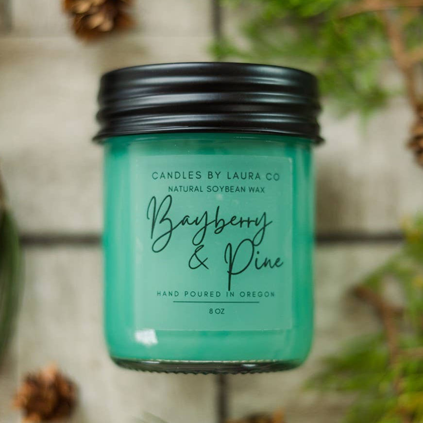 Bayberry and Pine Soy Jar Candle