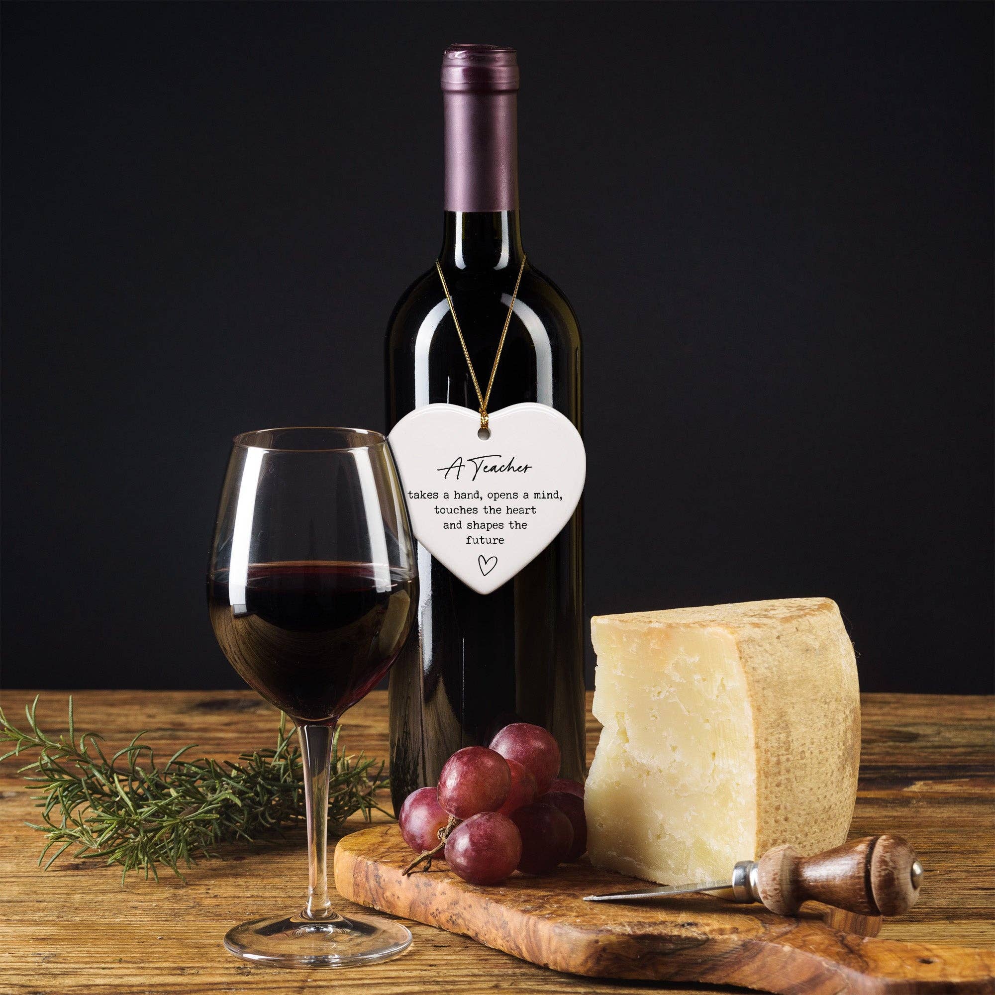 A Teacher Takes A Hand, Opens A Mind, Touches The Heart Keepsake Ornament