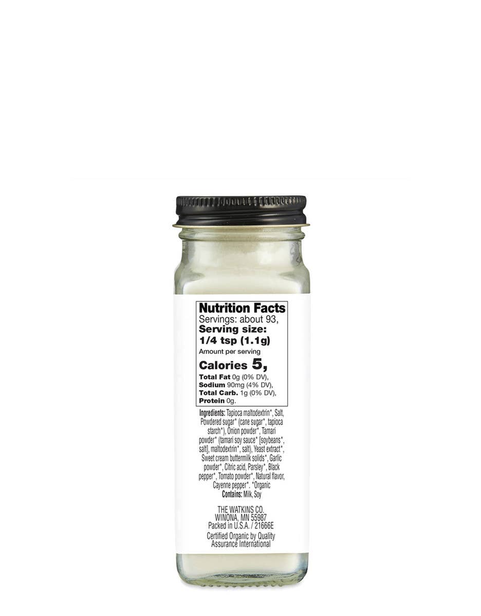 Organic Ranch Popcorn Seasoning, 3.6 oz